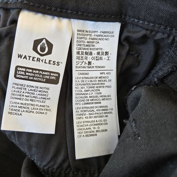 Levi's Women's Straight Leg Jeans - Midnight Black - Picture 9 of 9